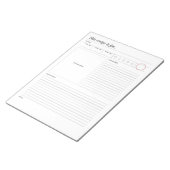 Rezeptseite mit Sternbewertung und Foto Notizblock (angewinkelt)