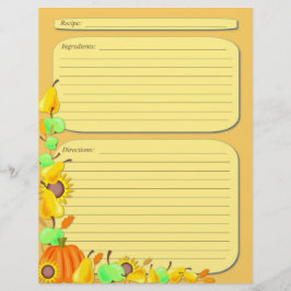 Rezeptseite zum Thema Herbst