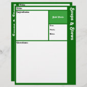 Rezeptseiten (dunkelgrün) (Vorne/Hinten)