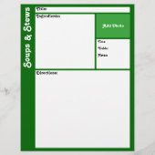 Rezeptseiten (dunkelgrün) (Rückseite)