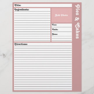 Rezeptseiten (Mauve)