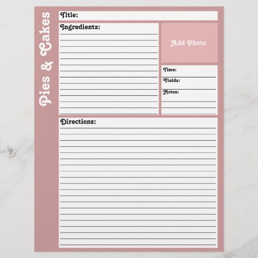 Rezeptseiten (Mauve) (Rückseite)