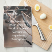 Rezeptur der Olivenbäume, hausgemacht, Küche Geschirrtuch (Viertel Falte)