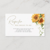 Rezeptur für Chic-Brautparty mit Blumenmuster Begleitkarte (Vorderseite)