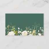 Rezeptur für grün blaues Brautparty Begleitkarte (Rückseite)