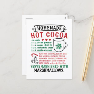 Rezeptur für Nordpol Feiertagspostkarte