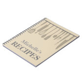 Rezeptur für personalisierte Küchengeräte Notizblock (Linke Seite)