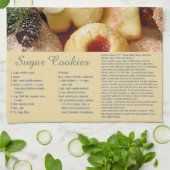 Rezeptur für Zuckerkekse Geschirrtuch (Gefaltet)