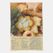 Rezeptur für Zuckerkekse Geschirrtuch (Vertikal)