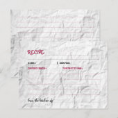 Rezeptur Postkarte (Vorne/Hinten)