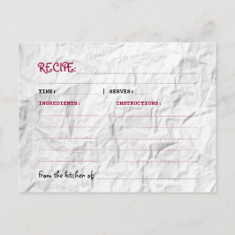 Rezeptur Postkarte