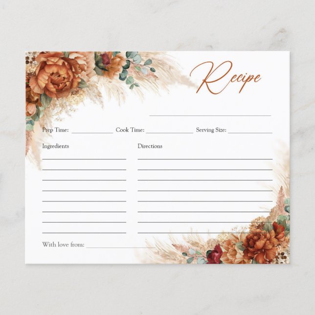 Rezeptur Terracotta burgundy eucalyptus pampas (Vorderseite)