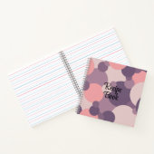 Rezepturbuch für lila-rosa Moleküle Notizblock (Innenseite)