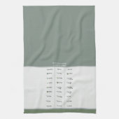Rezeptwandler für Küchen in Neutralen Geschirrtuch (Vertikal)