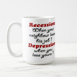 REZESSION - DEPRESSION KAFFEETASSE
