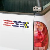 Rezession, Krise oder Erholung? Autoaufkleber (Auf Lkw)