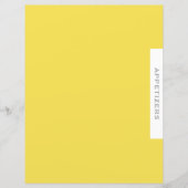 Rezessionsabteilung | Appetithappen | Einfach gelb (Vorderseite)