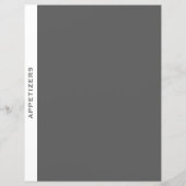 Rezessionsabteilung | Appetithappen | Einfach grau (Rückseite)