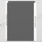 Rezessionsabteilung | Appetithappen | Einfach grau (Vorne/Hinten)