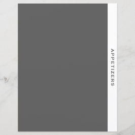 Rezessionsabteilung | Appetithappen | Einfach grau