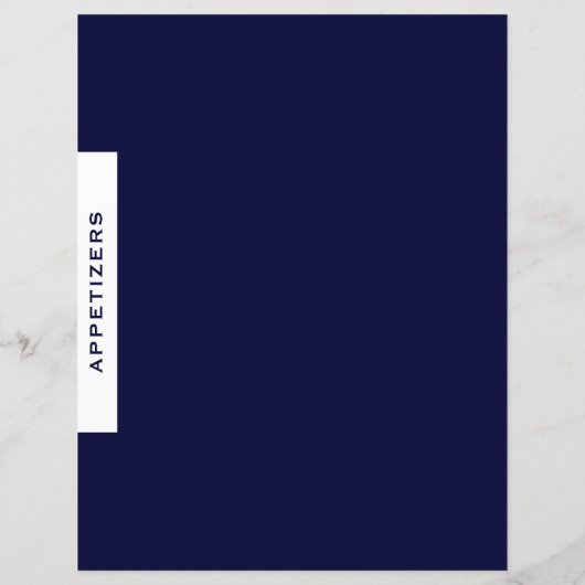 Rezessionsabteilung | Appetithappen | Einfache Mar (Rückseite)