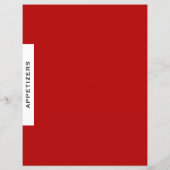 Rezessionsabteilung | Appetithappen | Rot Schwarz/ (Rückseite)