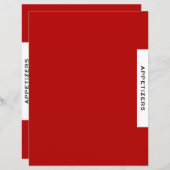 Rezessionsabteilung | Appetithappen | Rot Schwarz/ (Vorne/Hinten)