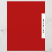 Rezessionsabteilung | Appetithappen | Rot Schwarz/ (Vorderseite)