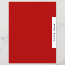 Rezessionsabteilung | Appetithappen | Rot Schwarz/