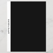 Rezessionsabteilung | Appetithappen | Schwarz/Weiß (Rückseite)