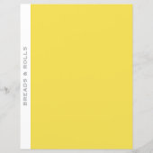 Rezessionsabteilung | Breads & Rolls | Einfach gel (Rückseite)