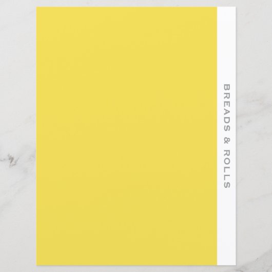 Rezessionsabteilung | Breads & Rolls | Einfach gel (Vorderseite)