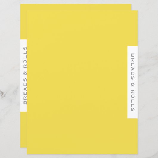 Rezessionsabteilung | Breads & Rolls | Einfach gel (Vorne/Hinten)