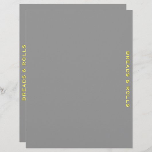 Rezessionsabteilung | Breads & Rolls | Grau und Ge (Vorne/Hinten)