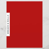 Rezessionsabteilung | Breads & Rolls | Rot Schwarz (Rückseite)