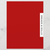 Rezessionsabteilung | Breads & Rolls | Rot Schwarz (Vorderseite)