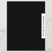 Rezessionsabteilung | Breads & Rolls | Schwarz/Wei (Vorderseite)