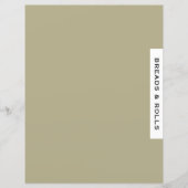 Rezessionsabteilung | Breads & Rolls | Schwarz-wei (Vorderseite)