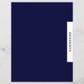 Rezessionsabteilung | Desserts | Einfache Marine u (Vorderseite)