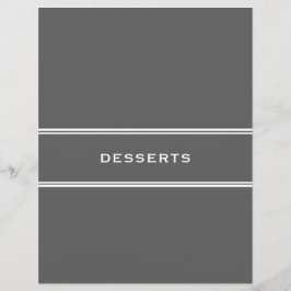 Rezessionsabteilung | Desserts | Grau