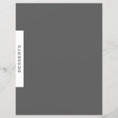 Rezessionsabteilung | Desserts | Grau und Weiß (Rückseite)