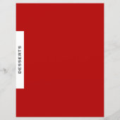 Rezessionsabteilung | Desserts | Rot Schwarz/Weiß (Rückseite)