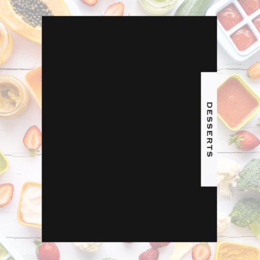 Rezessionsabteilung | Desserts | Schwarz/Weiß