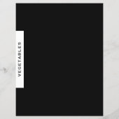 Rezessionsabteilung | Gemüse | Schwarz/Weiß (Rückseite)