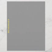 Rezessionsabteilung | Getränke | Grau und Gelb (Rückseite)