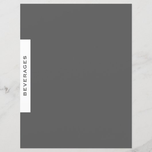 Rezessionsabteilung | Getränke | Grau und Weiß (Rückseite)