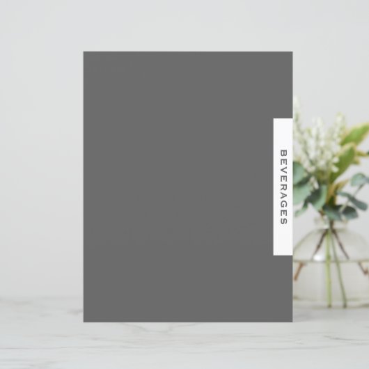 Rezessionsabteilung | Getränke | Grau und Weiß (Stehend Vorderseite)