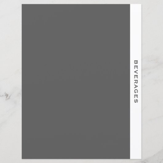 Rezessionsabteilung | Getränke | Grau und Weiß (Vorderseite)