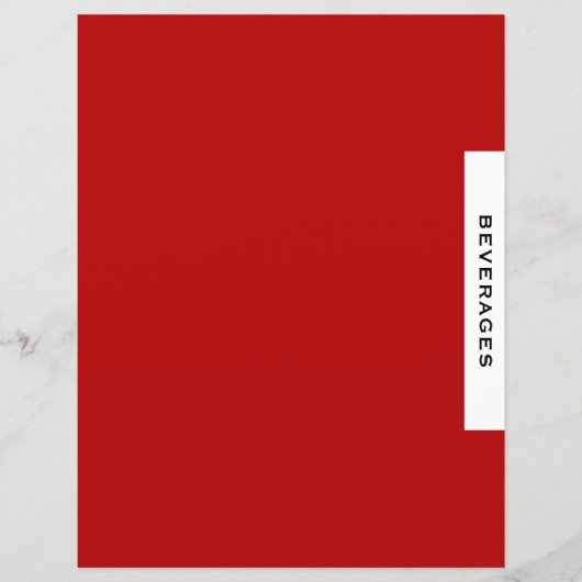 Rezessionsabteilung | Getränke | Rot Schwarz/Weiß (Vorderseite)