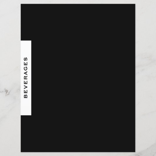 Rezessionsabteilung | Getränke | Schwarz/Weiß (Rückseite)
